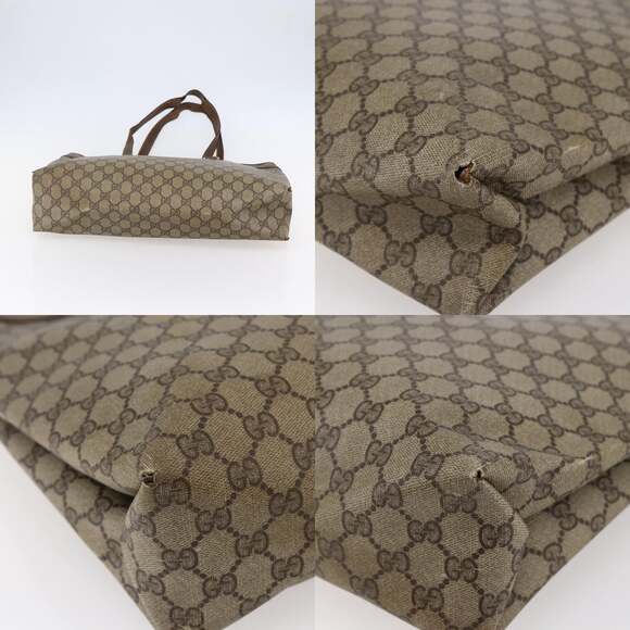 GUCCI GG Supreme Tote Bag Pvc Beige Brown 39 02 061 - Picture 10 of 12